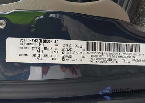 2014 Dodge Grand Caravan Sxt z USA, uszkodzony, nr VIN 2C4RDGCG3ER120658